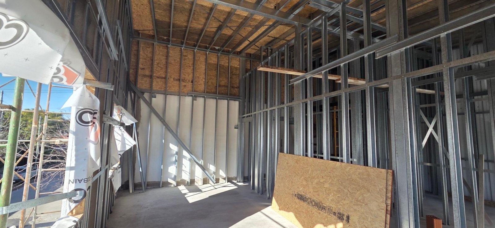Avance de la estructura Steel Framing de R&V, junio 2026