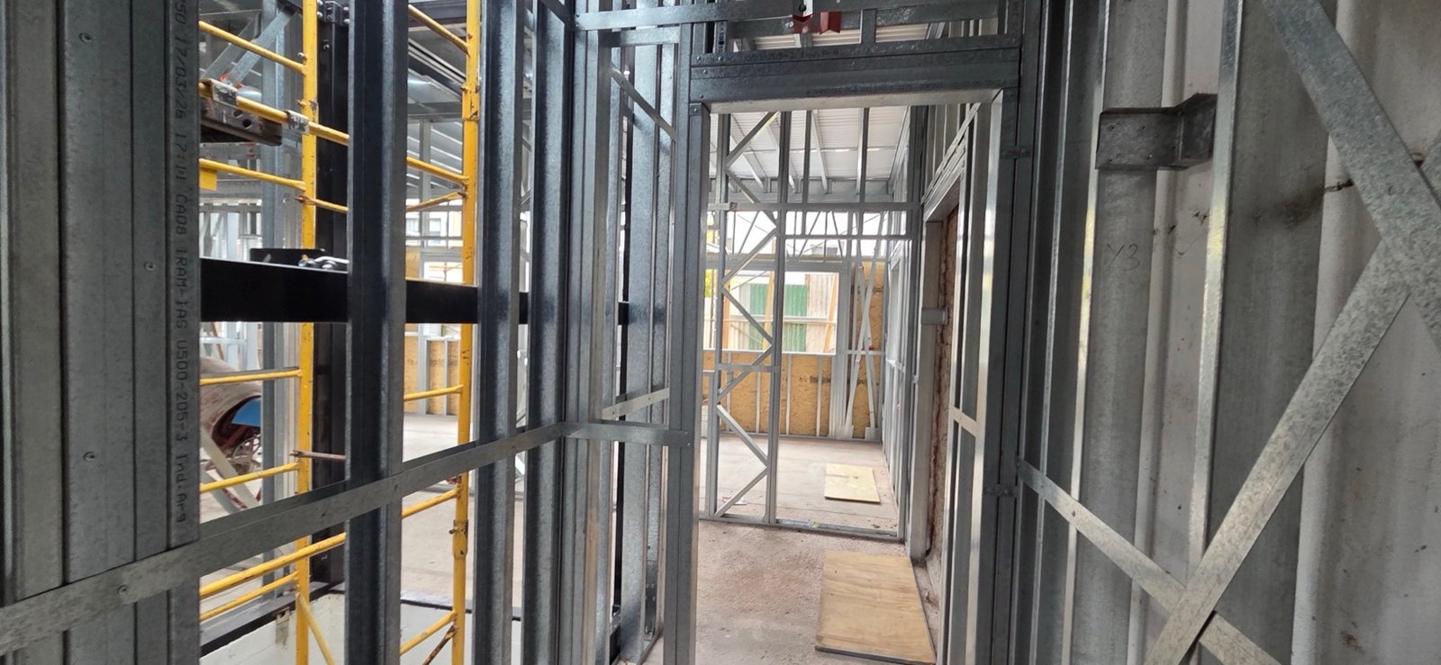 Avance de estructura Steel Framing de R&V, mayo 2026
