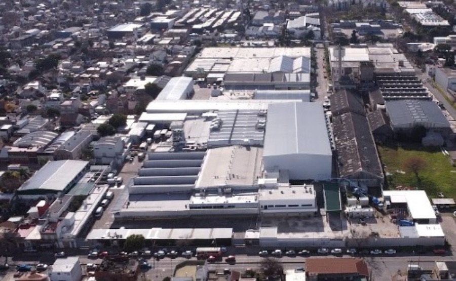 Vista aérea de las oficinas administrativas de Asoprofarma